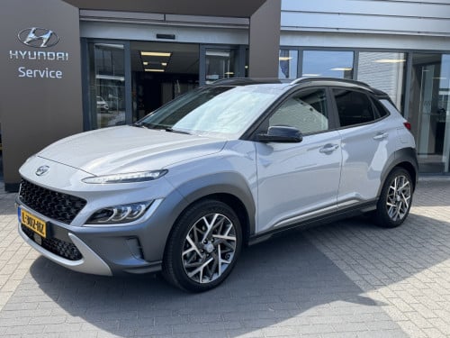 Hyundai Kona 1.6 gdi hev premium | trekhaak 1350kg! | leder | navigatie | s