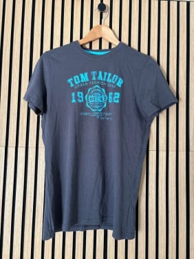 Tom Tailor T-shirt 👕 Grijs met Print – Maat S