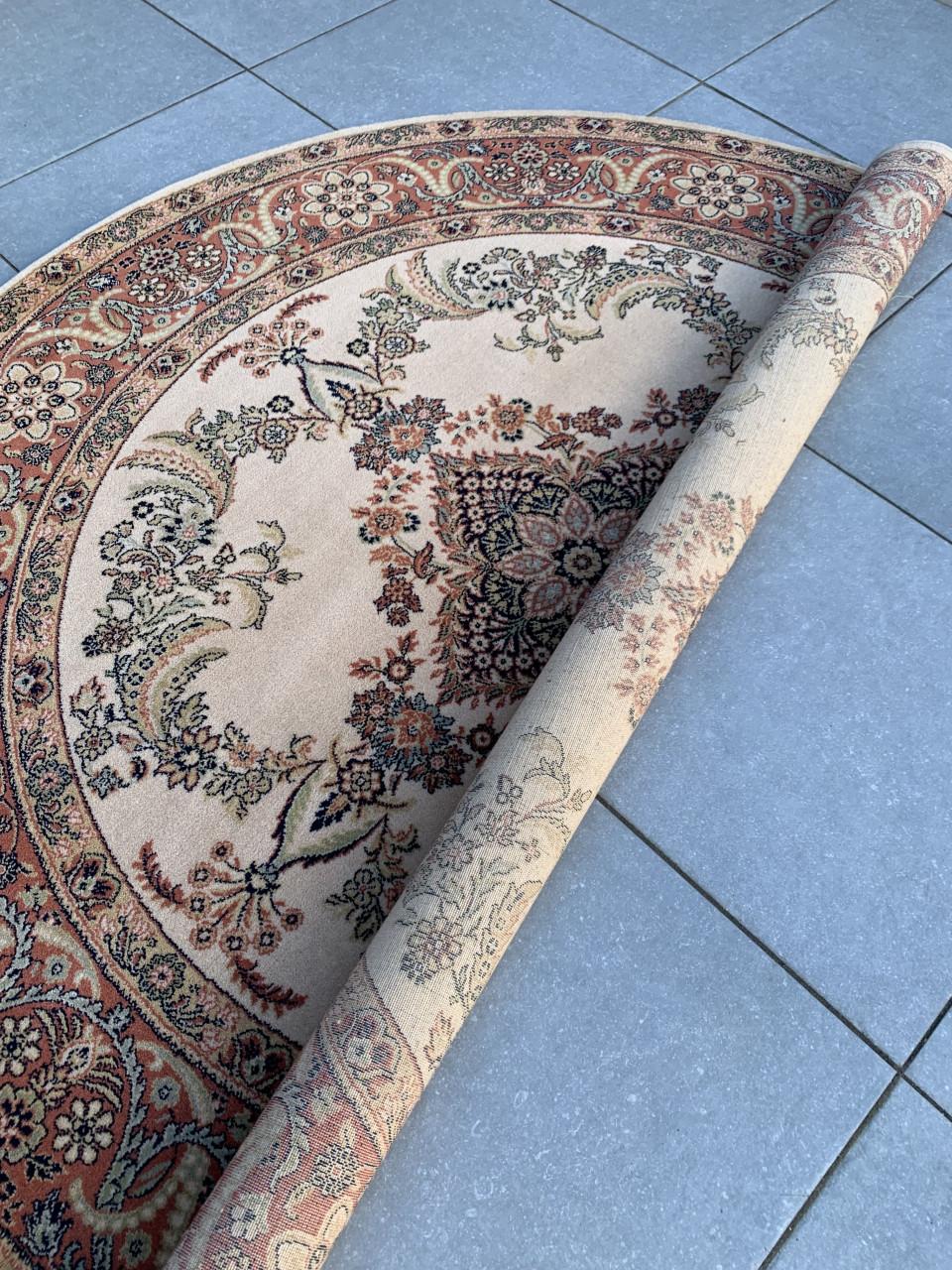 ✨Prachtig Sfeervol Rond Vintage Vloerkleed van Zuiver Scheerwol ✨