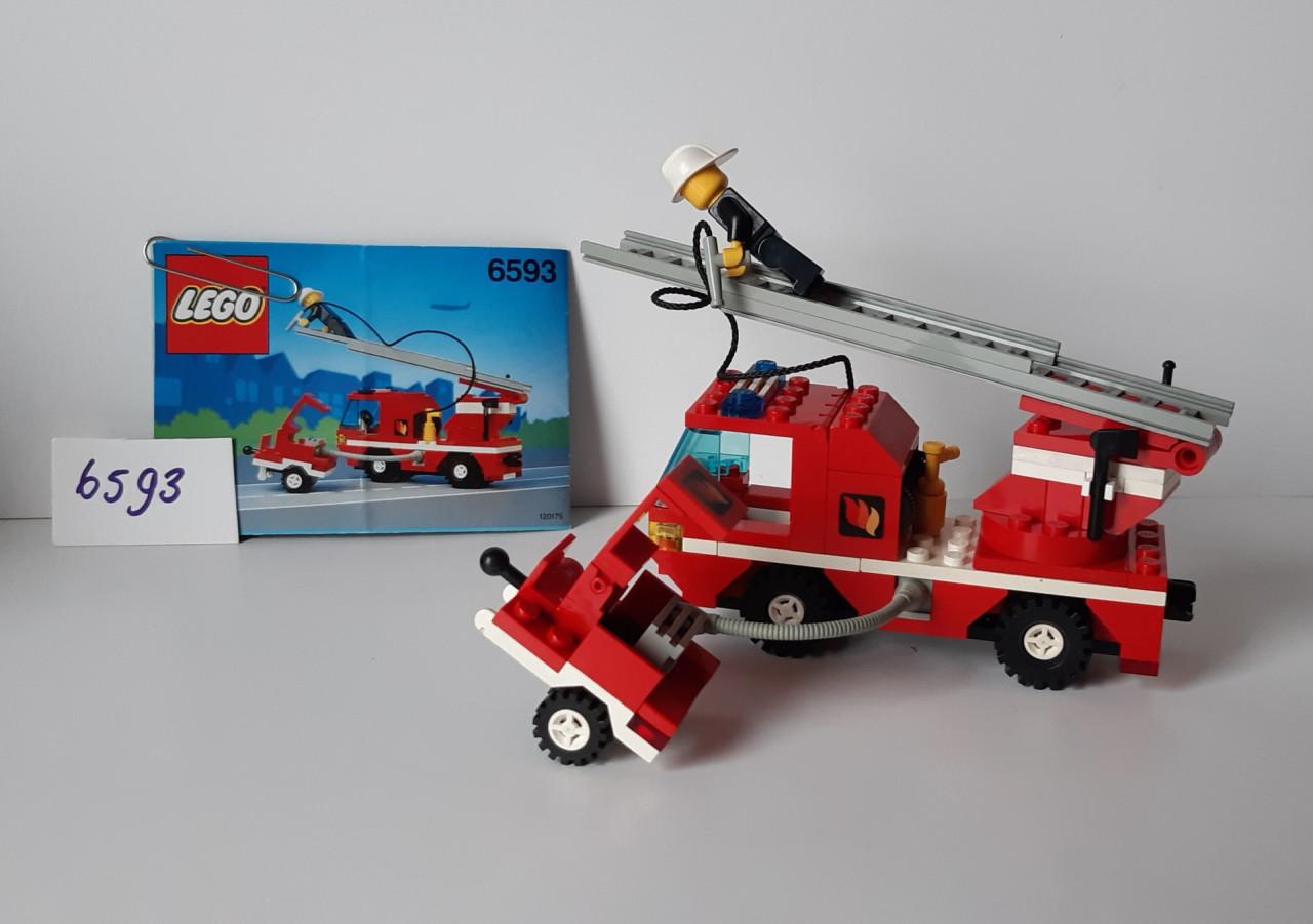 Lego Classic Town 6593: brandweer ladderwagen en pompwagen