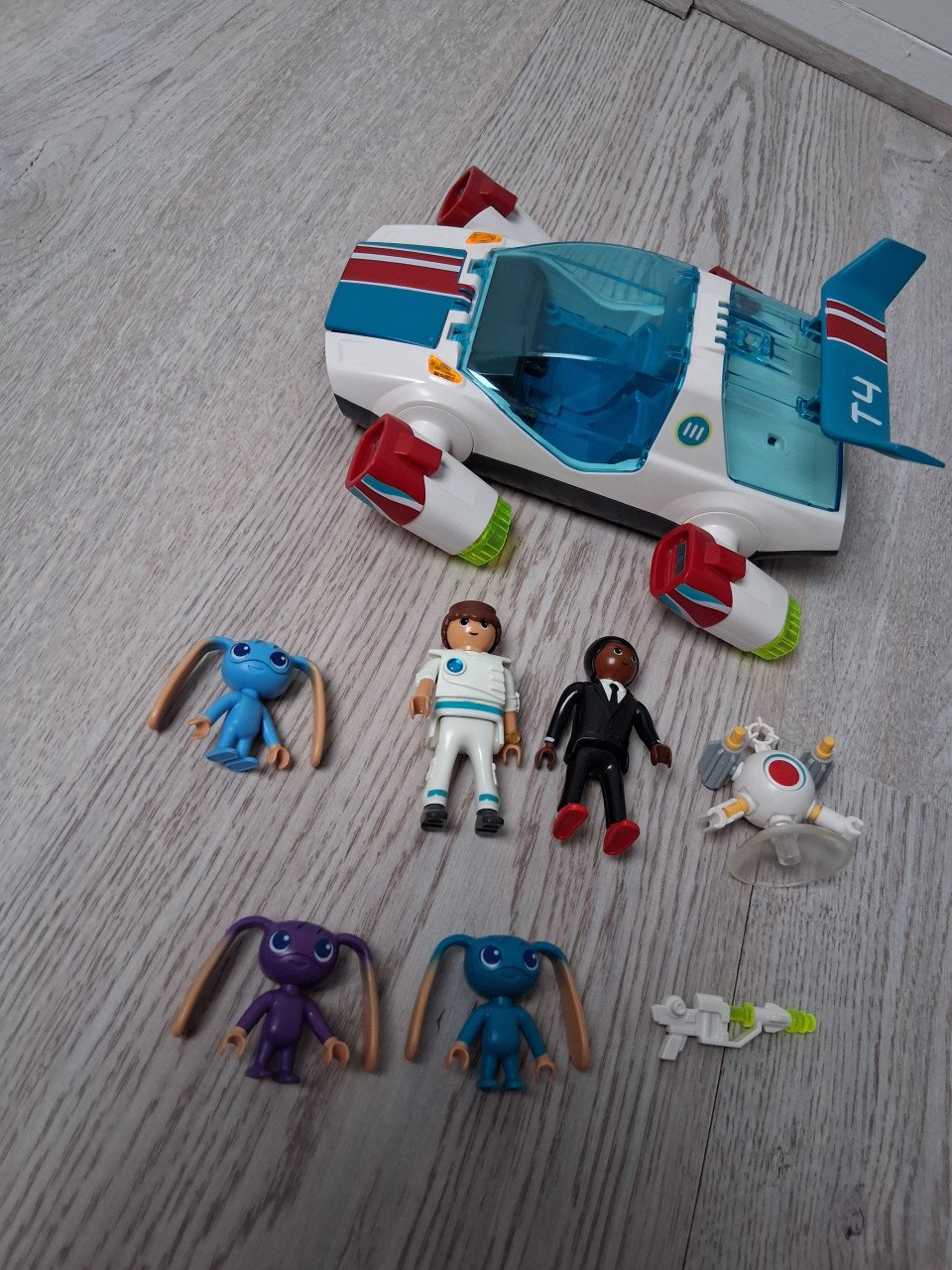 Playmobil - Super4  vliegende auto set