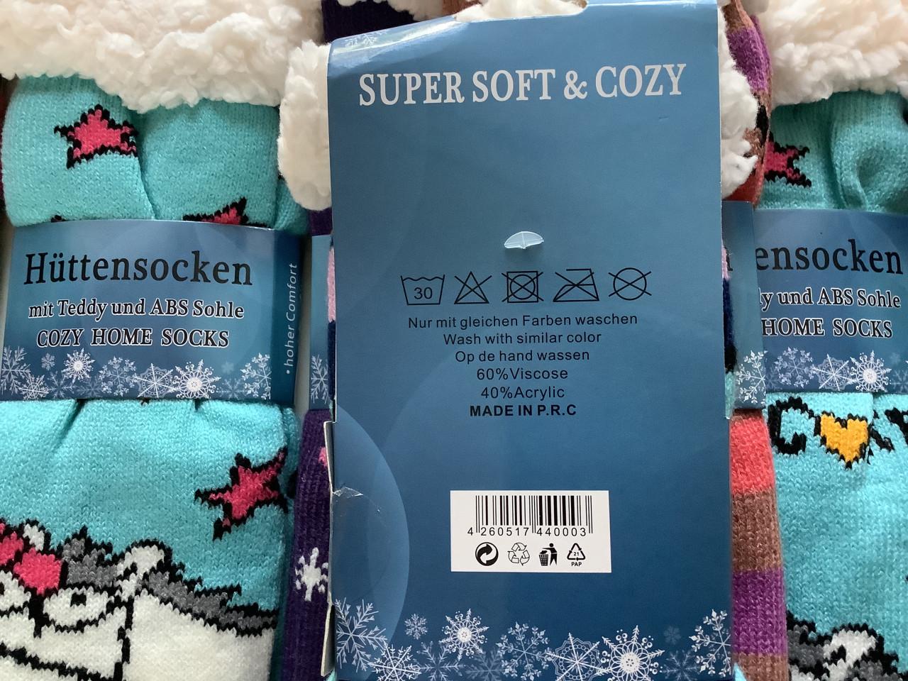 Partij super leuke fluffy huissokken. (Partij 24)