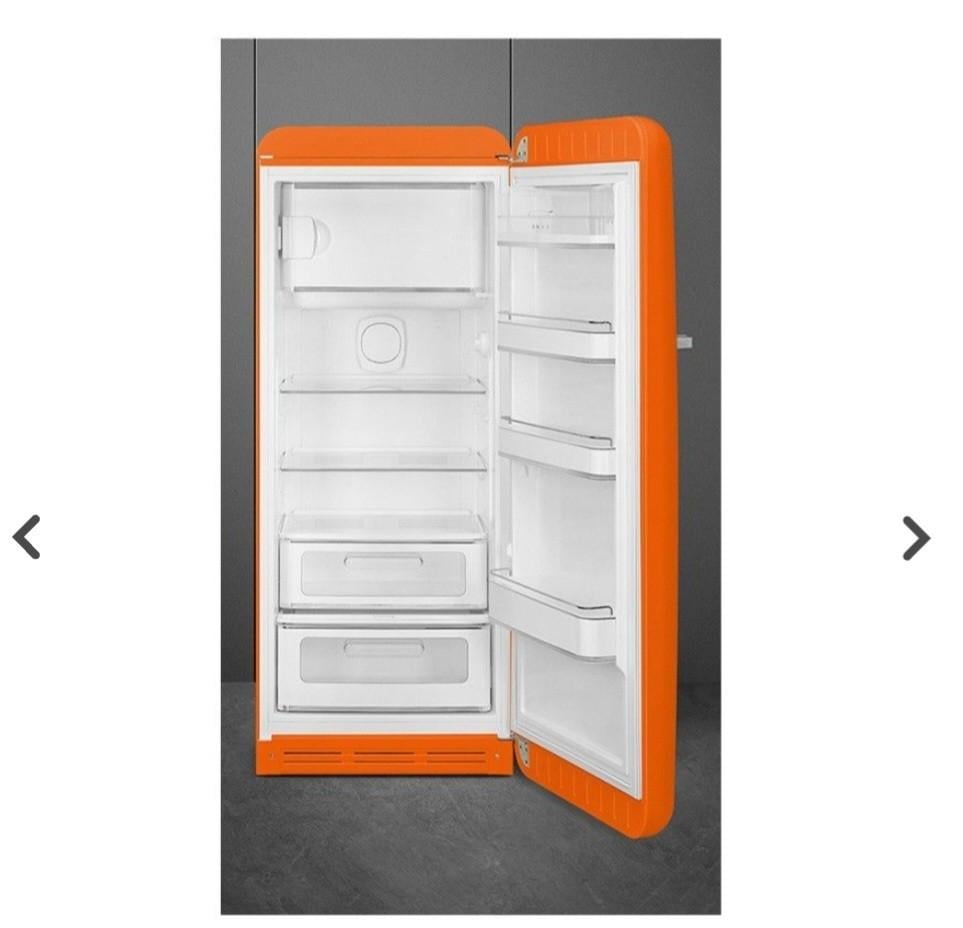 Nieuw in doos Smeg FAB28RDRB3 koelkast oranje