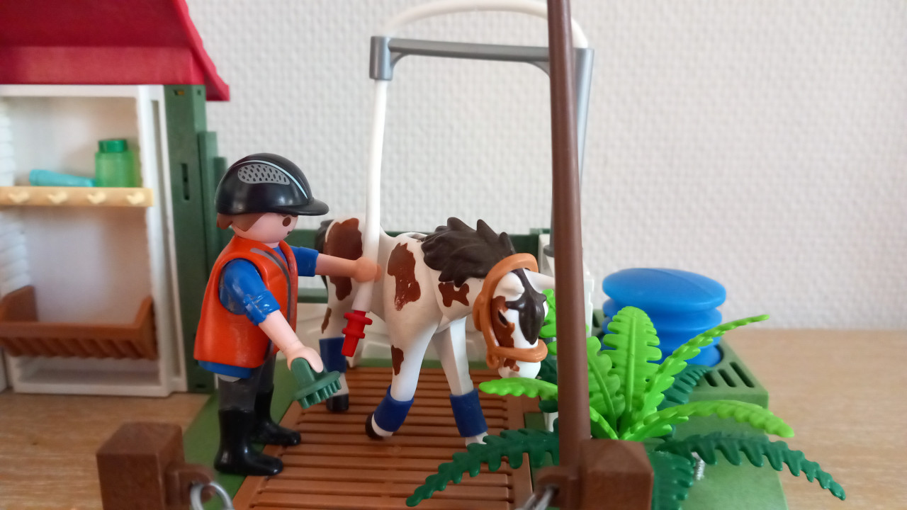Playmobil paardenwasplaats setnr 6929
