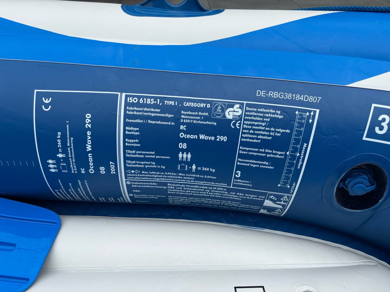 Rubberboot 3 personen