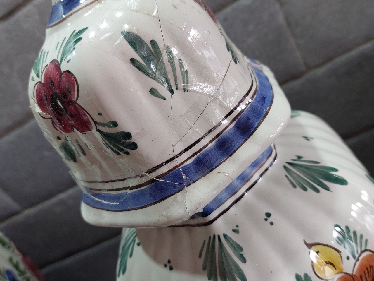 3 Delftsblauwe kaststel (vazen)