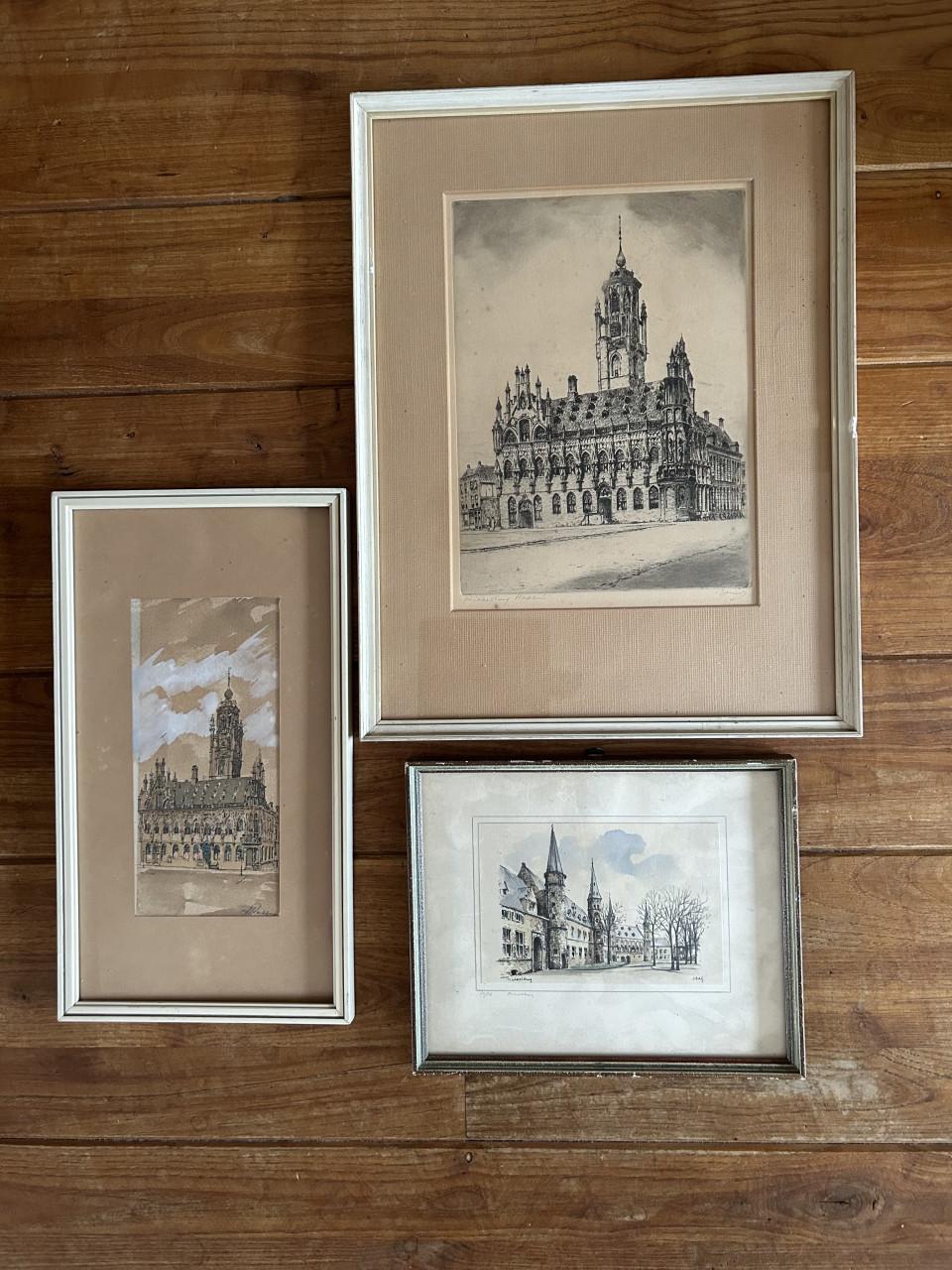 3 oude lijstjes van Middelburg.