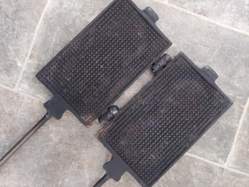 Wafelijzer, voor nieuwjaarswafeltjes