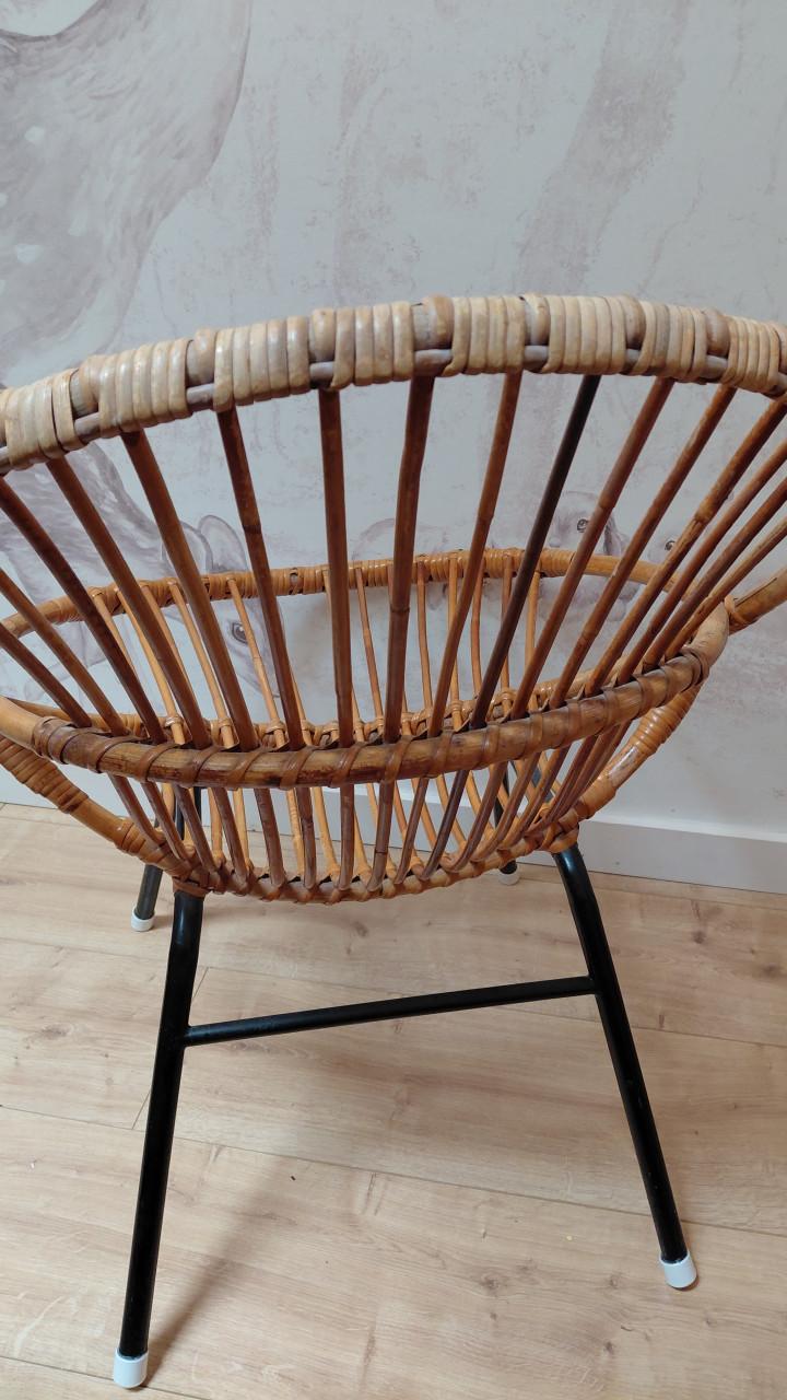 Vintage rotan stoeltje