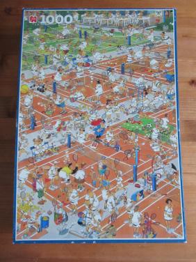 Leuke volledige Van Haasteren puzzel van 1000 stukjes, tennis. Zgan