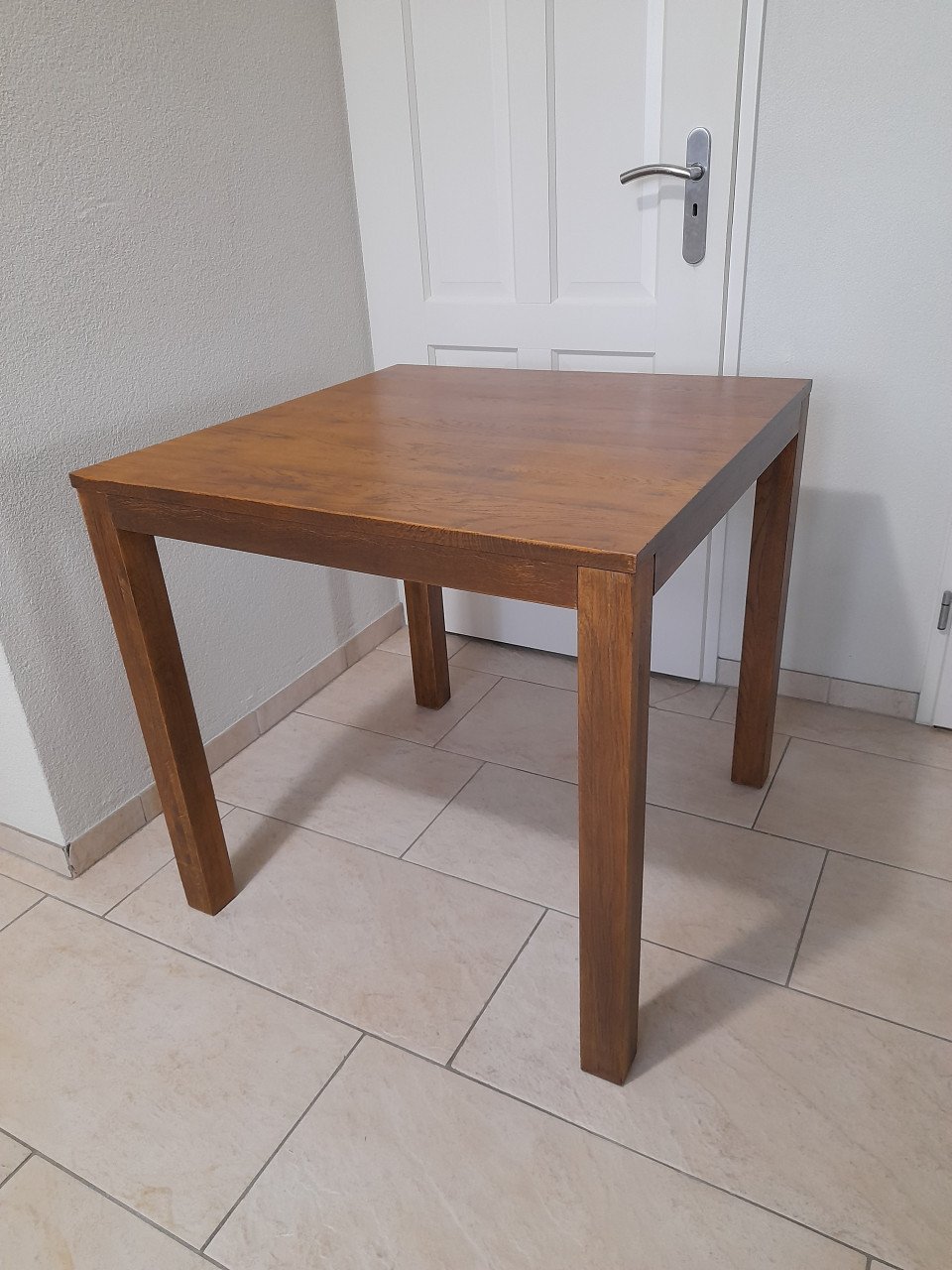 Massief houten tafel 80 x 80 x 76,5H (in goede  staat )  Eiken hout