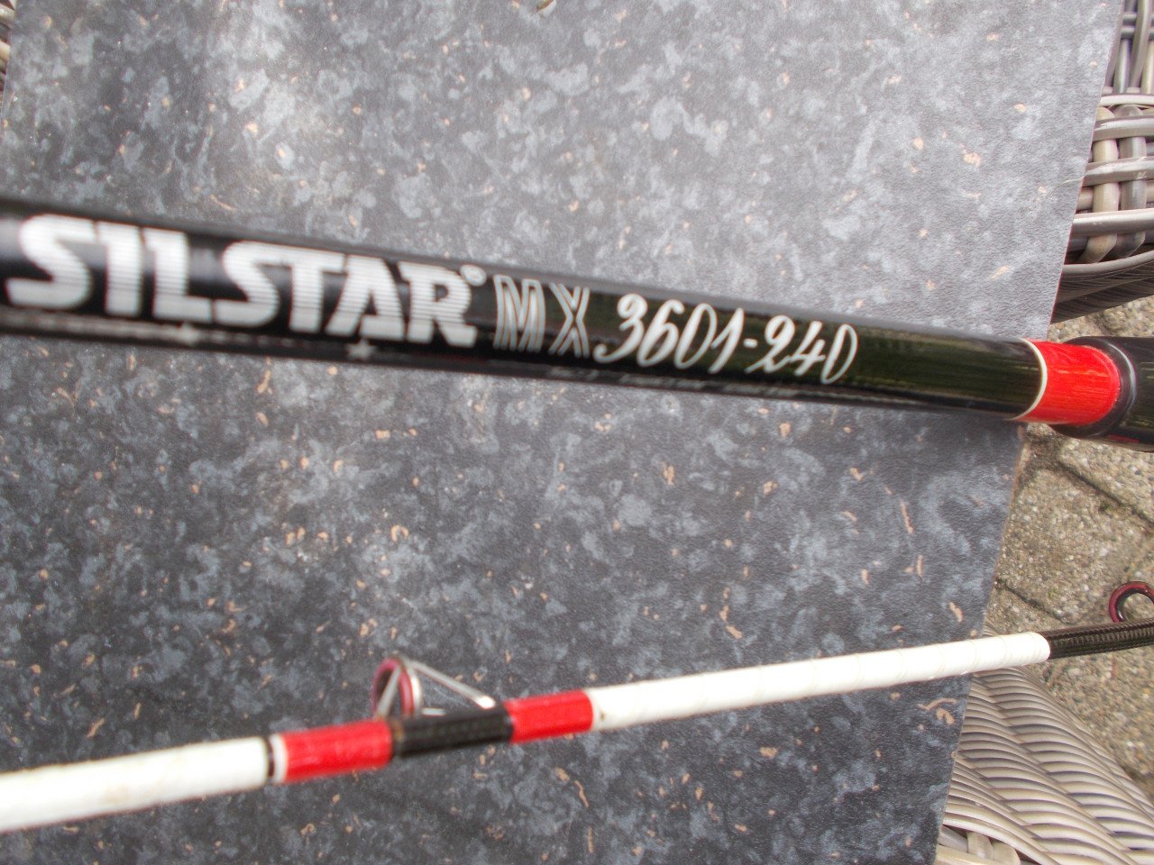 Silstar tweedelige boothengel , lengte 240 cm , werpgewicht tot 300 gram