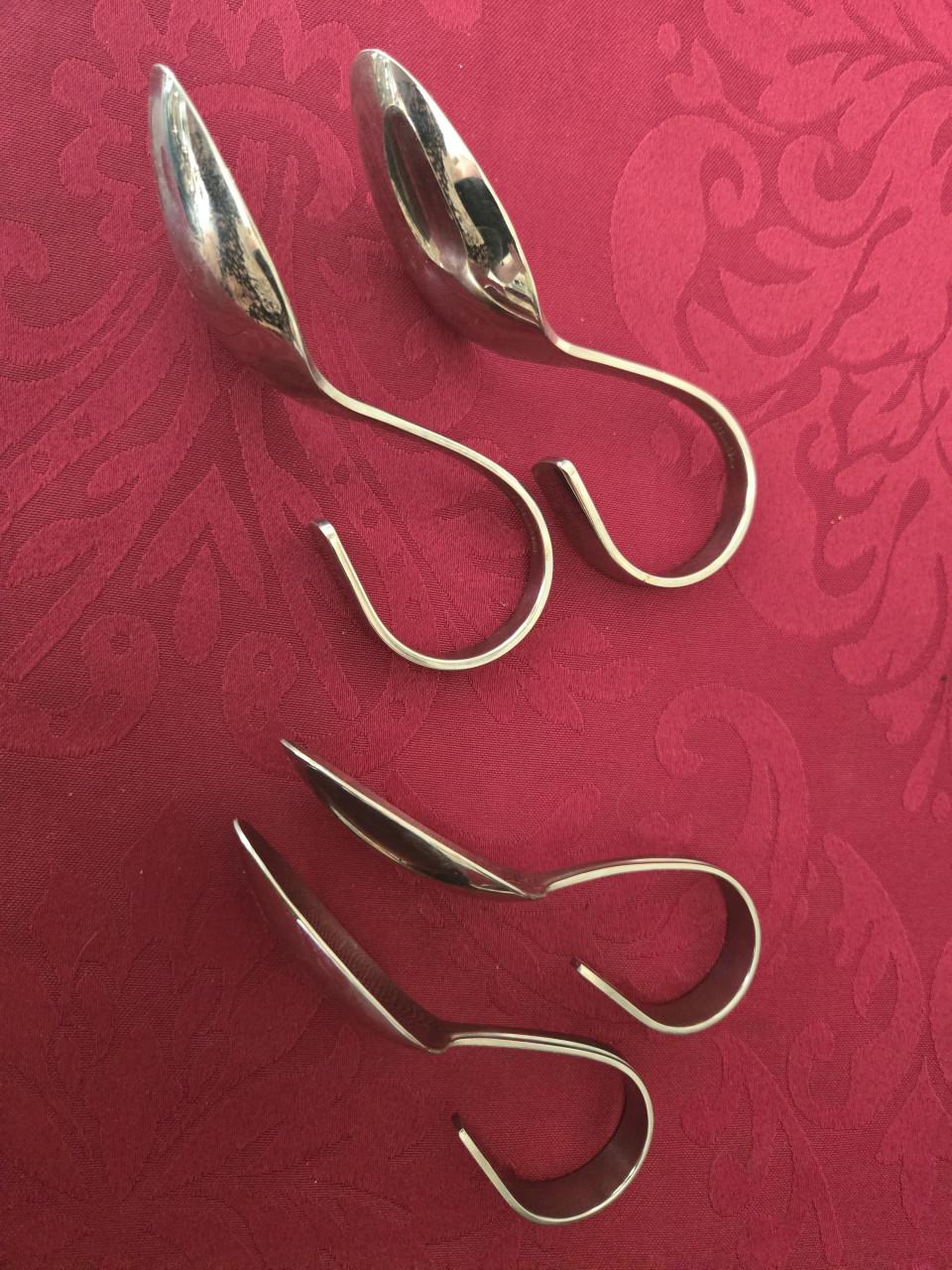 2 x 2 Amuselepels 12cm 2 WMF Cromargen, 2 18/10 RVS