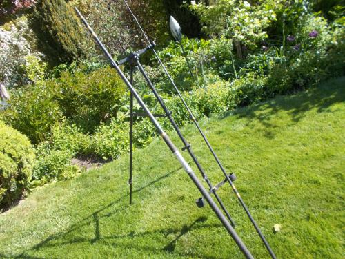 Kees Hamelink tweedelige strandhengel , lengte 400 cm