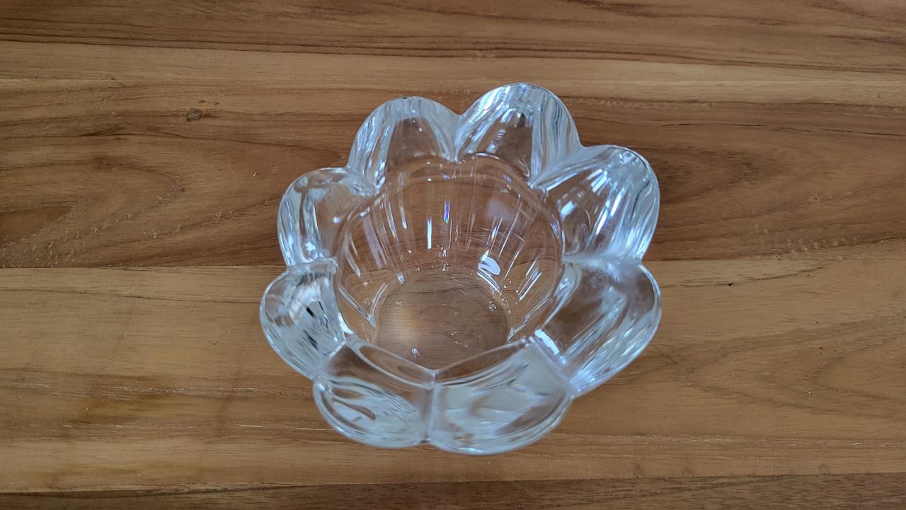 Waxinelichthouder sfeerlicht kristal bloemvorm