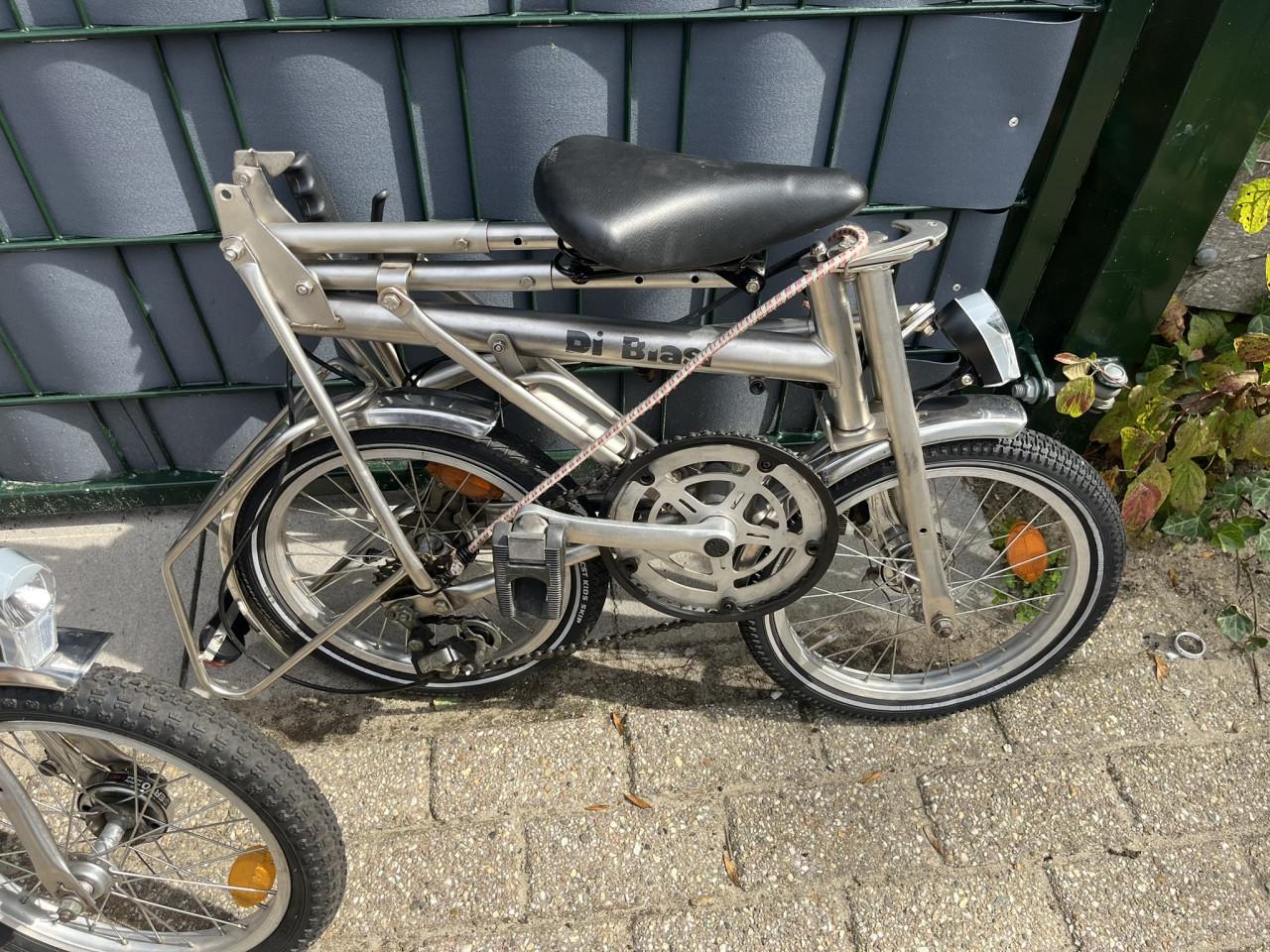 2 Vouwfietsen RVS Di Blasi R4S met opbergtas