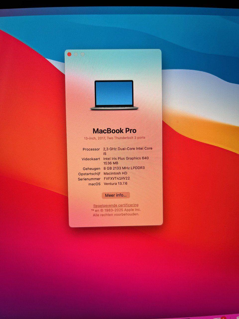 Macbook Pro 13" 2017