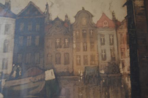 Grote kleurenets Grachtenpanden Brugge Julien v. Santen