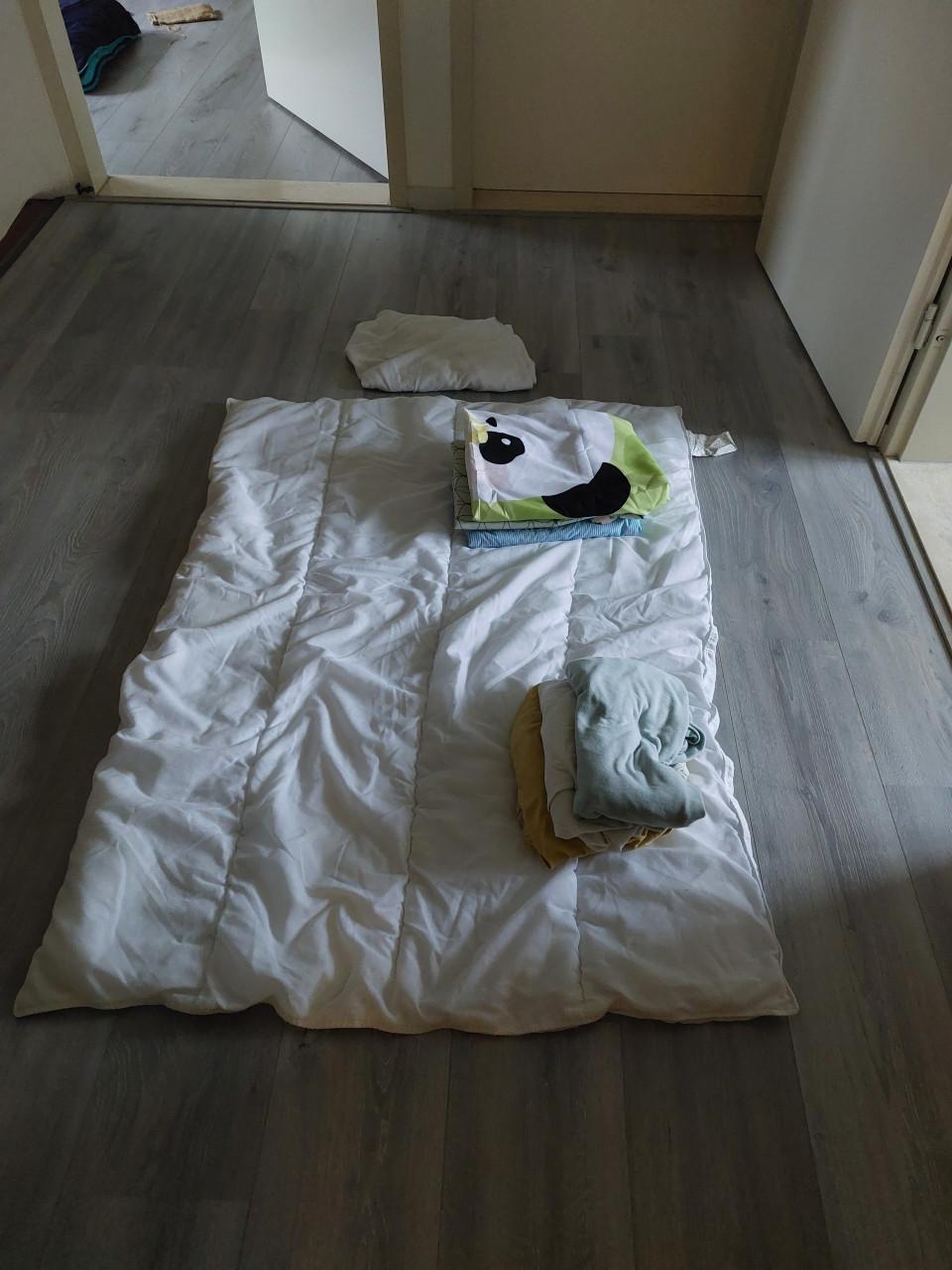 Comoleet baby/ peuter ledikant met toebehoren