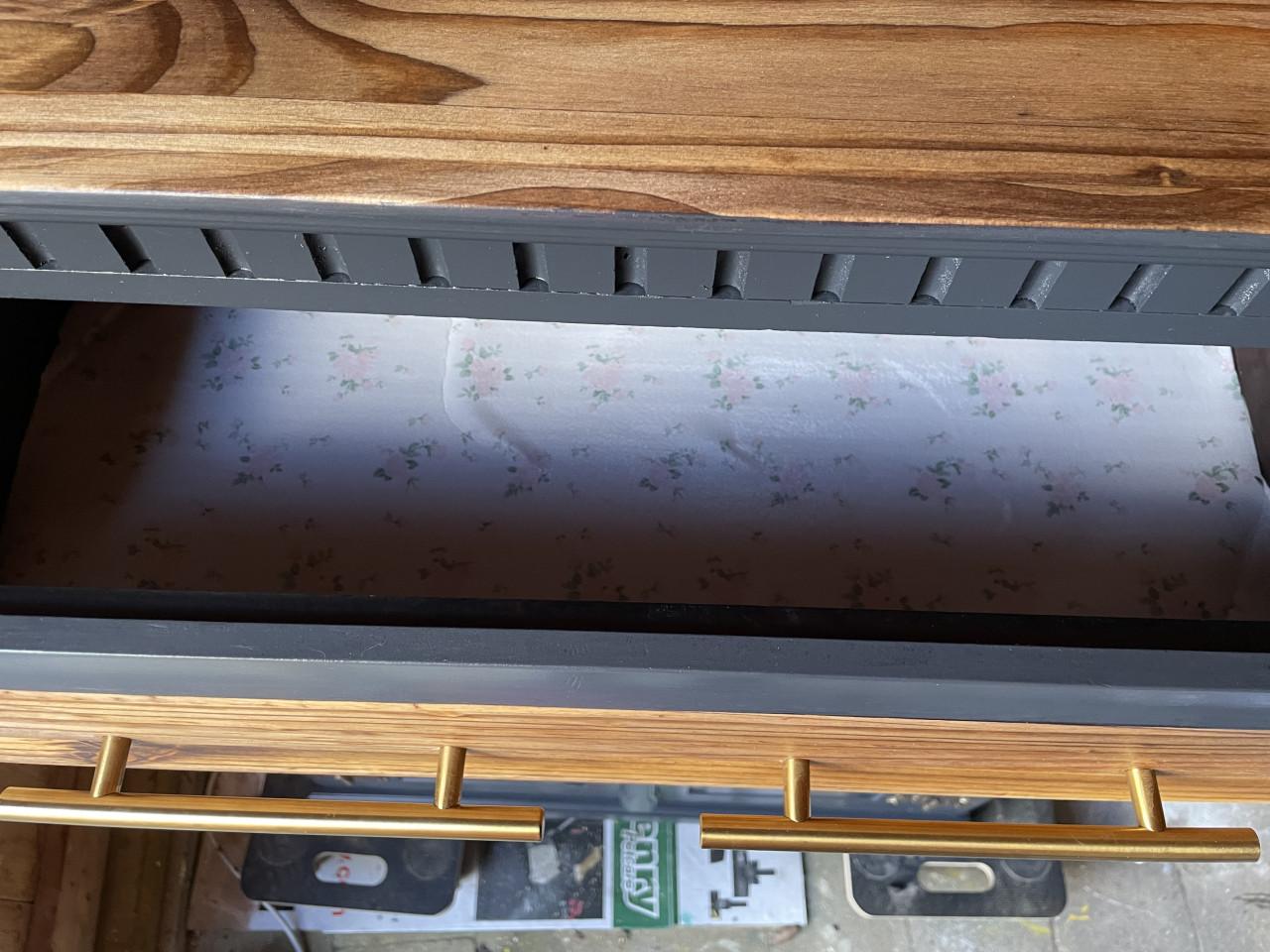 Landelijke grijze Kast