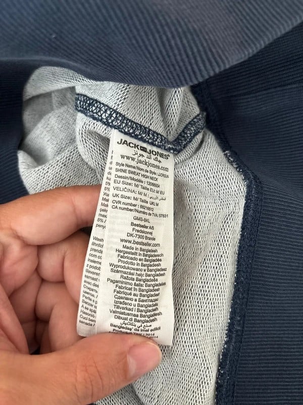 Jack & Jones Trui 👕 Blauw met knopen – Maat M