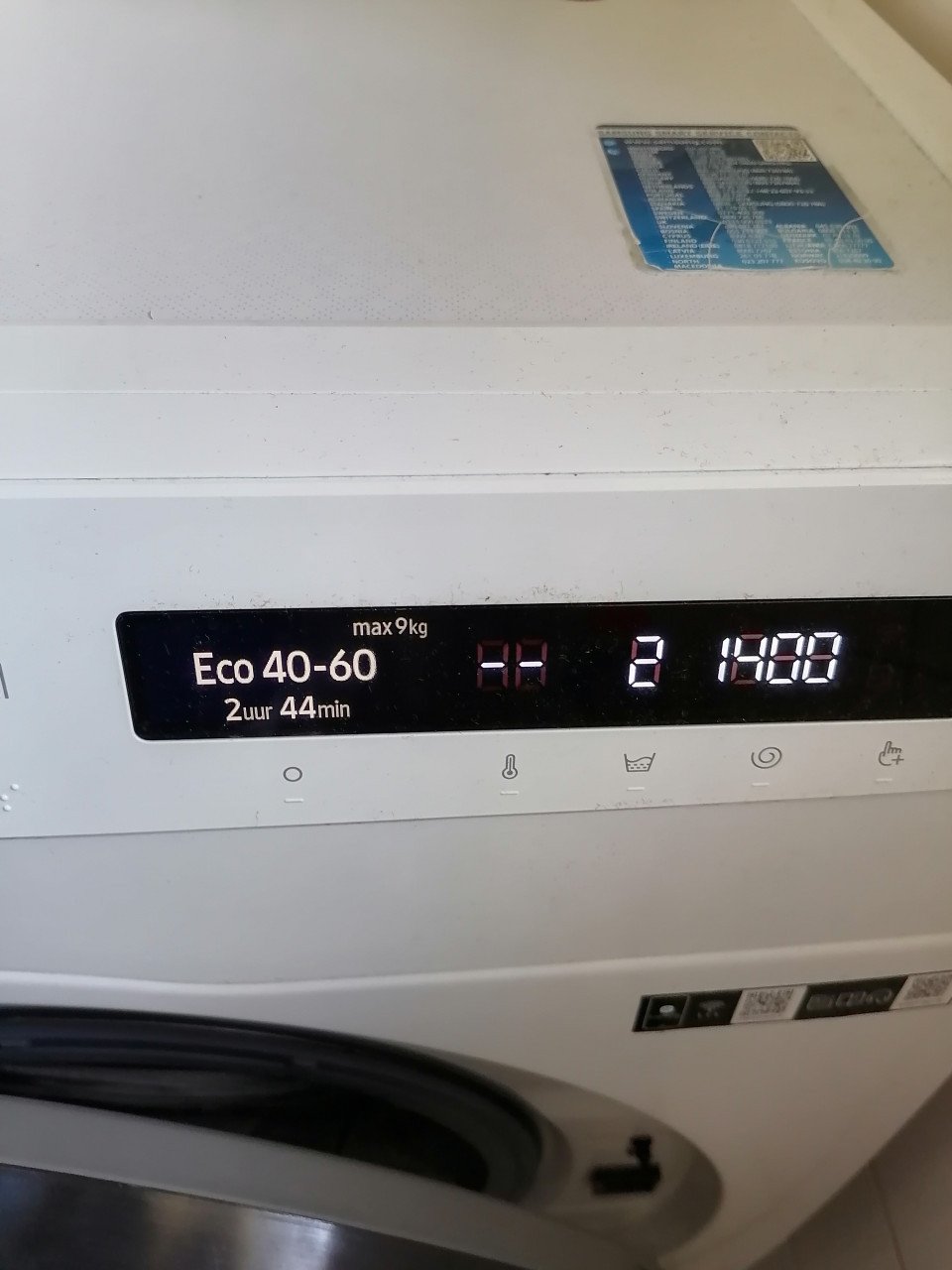 Samsung wasmachine serie 40-60,9 kilo