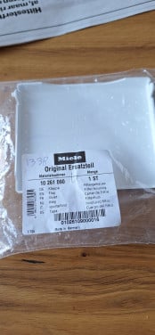 Klepje filter pomp voorzijde  miele wasmachine