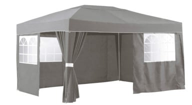 Partytent Malta 3*4 meter met zijpanelen in blauw