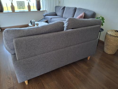 2 en 3 zitsbank blauw/grijs