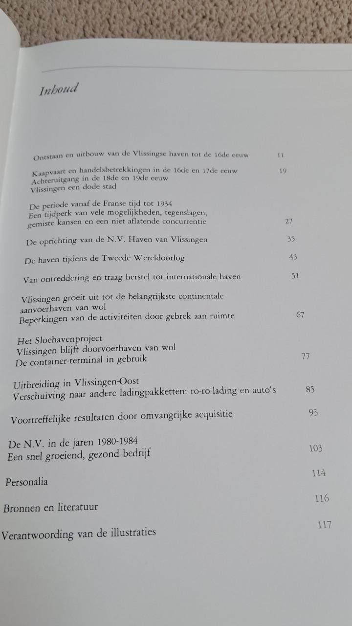 Boeken zeeland De haven van Vlissingen – van de start tot 1984