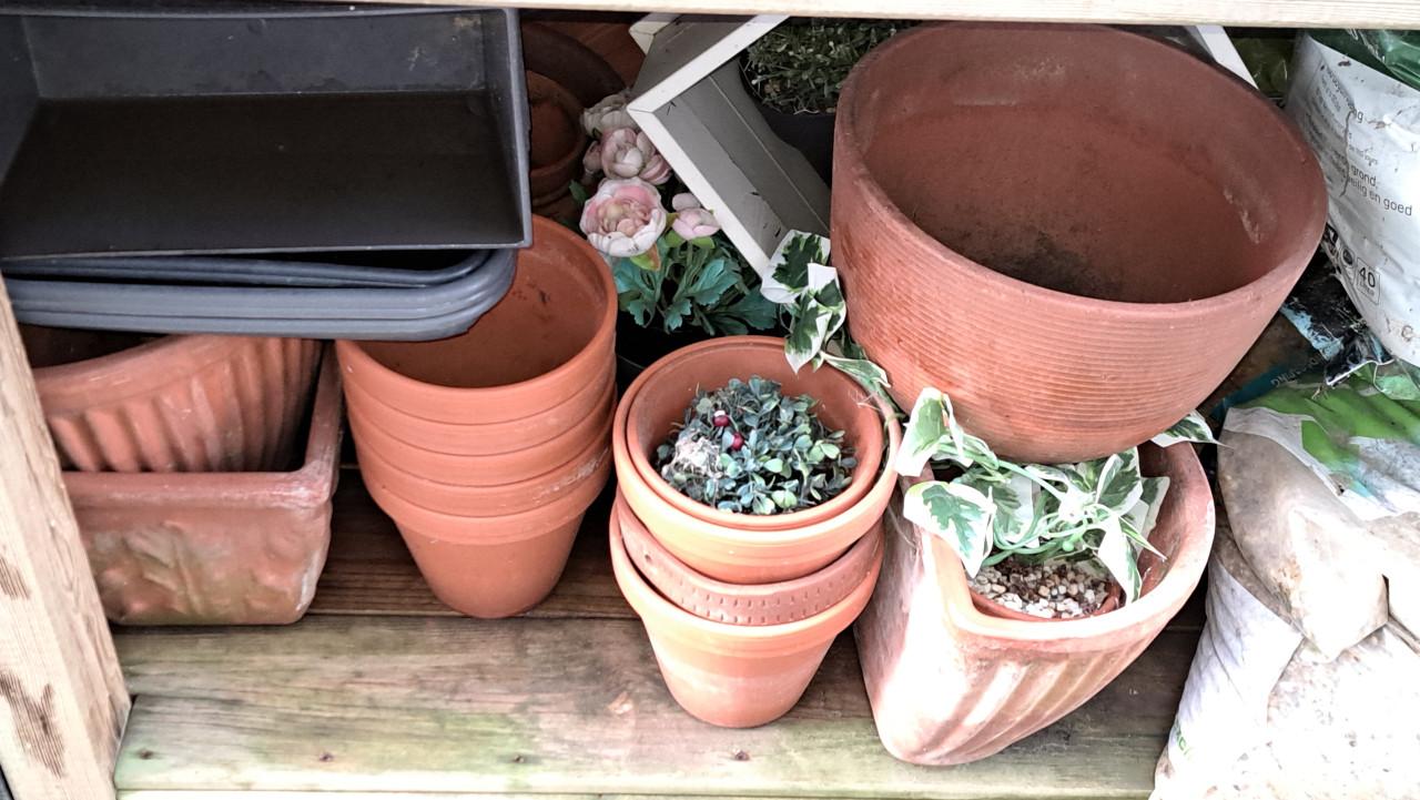 Plantenbakken incl. diverse planten