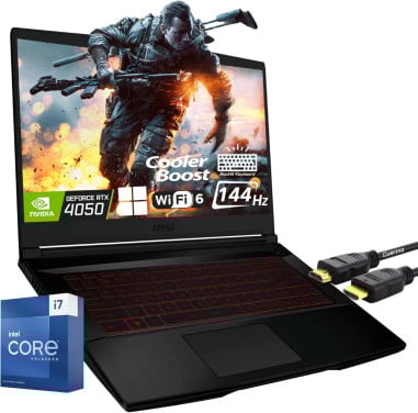 MSI Game-Laptop i7-12650H 10 Cores - SSD - RTX 4050 - WiFi 6