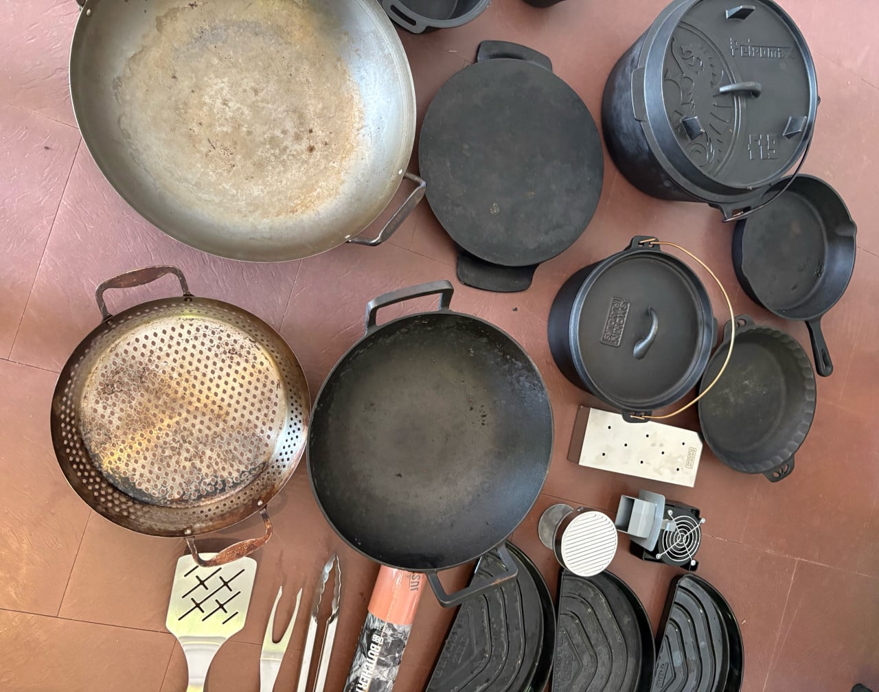 BBQ spullen set - weg wegens verhuizing