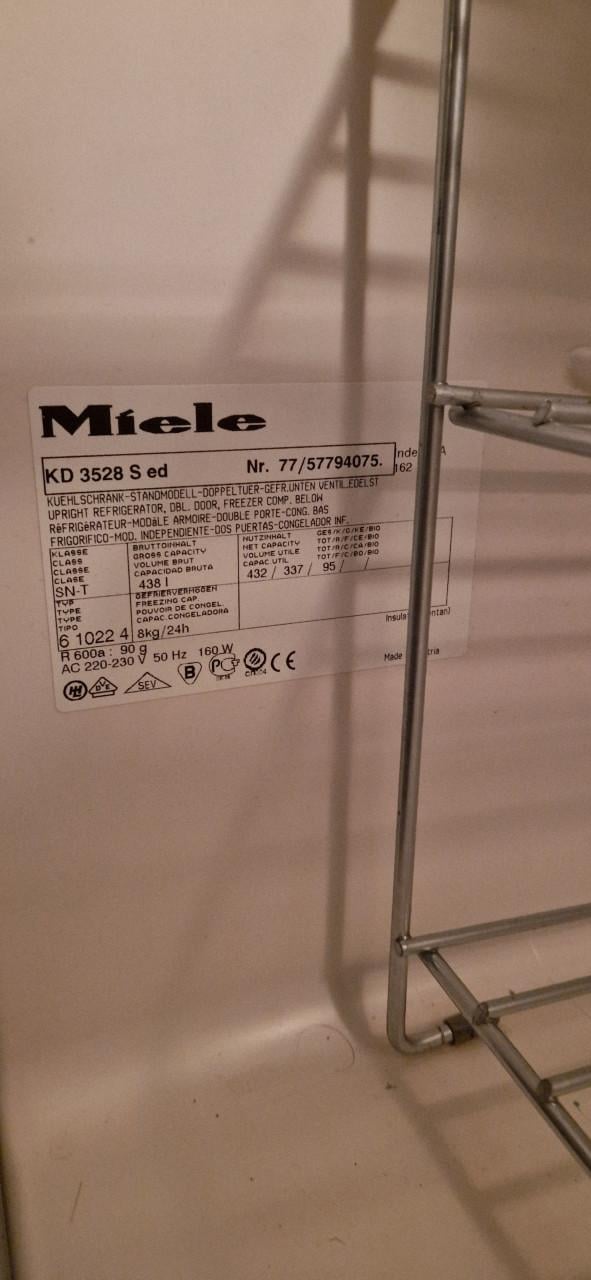 Miele rvs koelvries combinatie