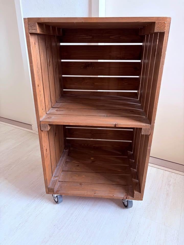 Houten platenkast