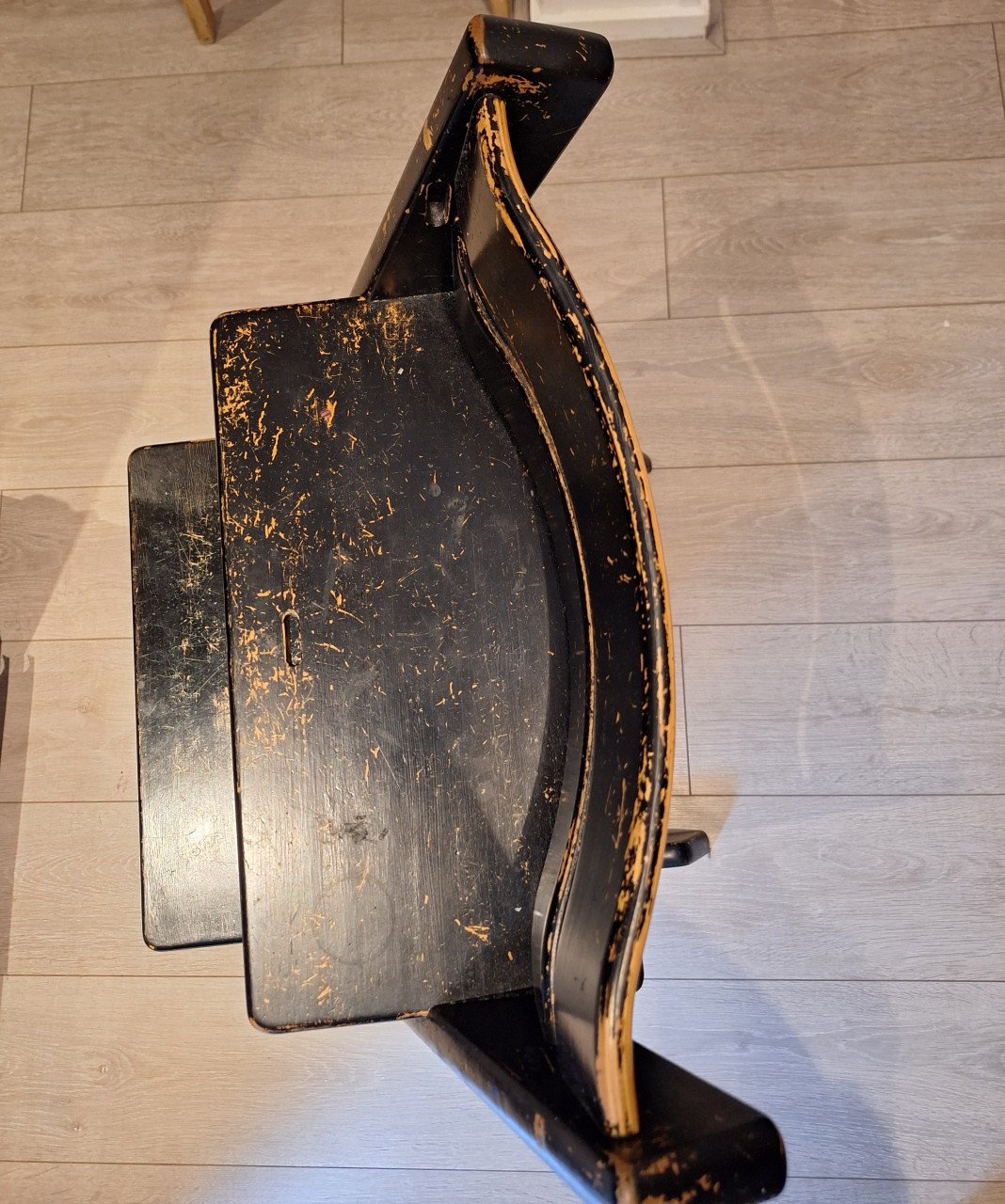 Stokke triptrap kinderstoel hout zwart
