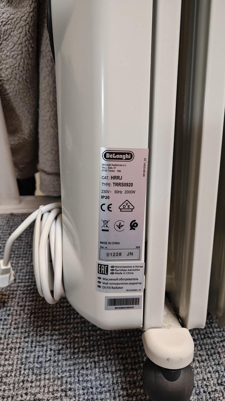 DE LONGHI TRRSE0920 Oliegevulde radiator Wit