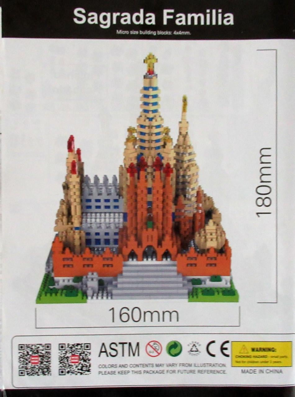 Met nanoblokjes (mini-lego) Sagrada Familia bouwen