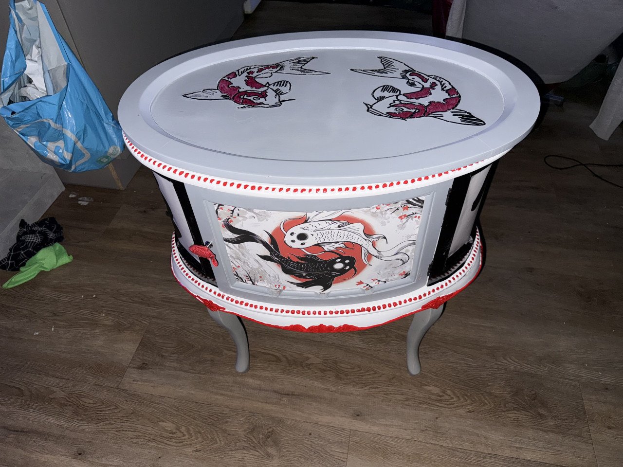Bijzettafel thema; KoiKarpers