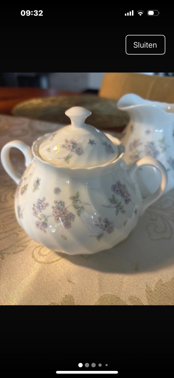 Suiker+ Melk kannetje van Wedgwood
