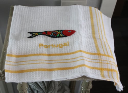 Nieuw handoekje portugal en vis