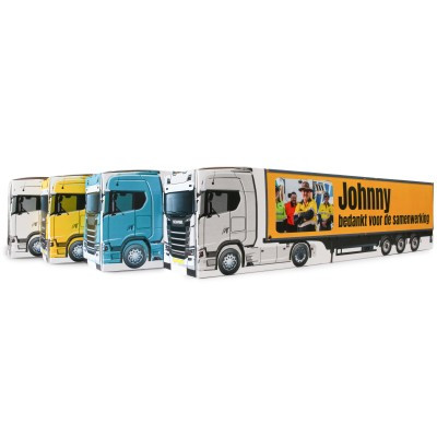 Bedankje een vrachtwagen cadeau doosje