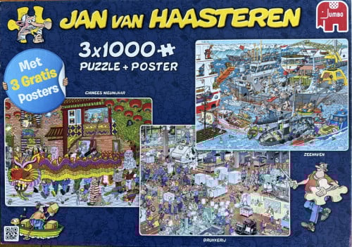 Jan van Haasteren - Combinatiedoos 3 puzzels 🧩
