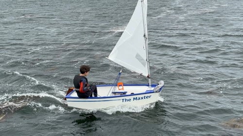 Optimist volledig zeilklaar met dubbele bodem en luchtkasten