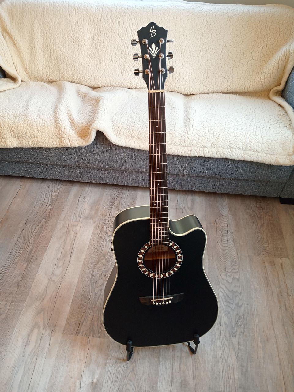 Western gitaar met koffer