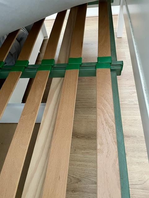 Stevige twijfelaar 140x190 cm inclusief 2 lattenbodems