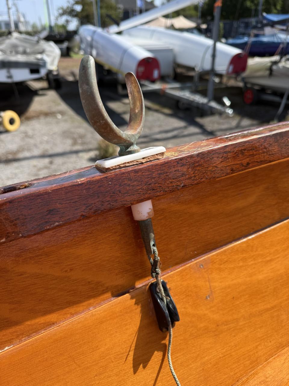 Tweepersoons houten roeiboot "Silberpfeil"