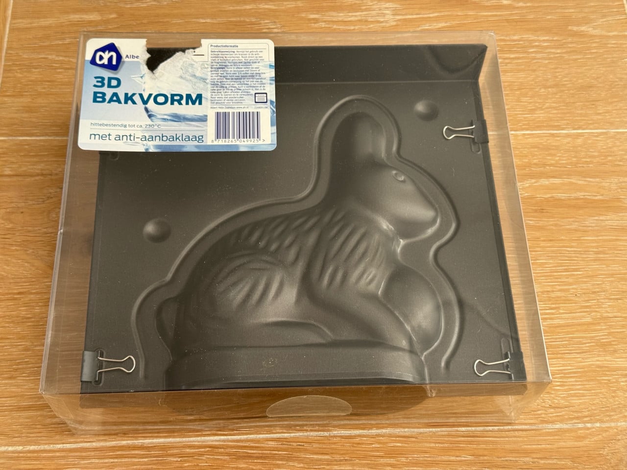 3D Bakvorm Konijn/Haas - Hittebestendig met Antiaanbaklaag