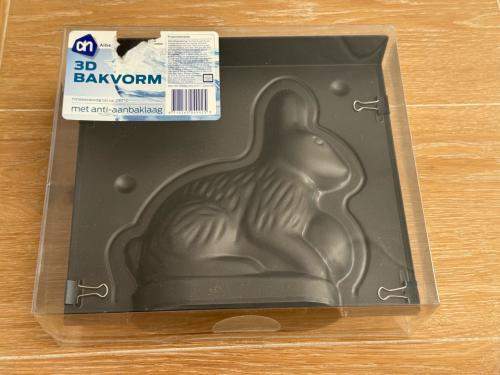 3D Bakvorm Konijn/Haas - Hittebestendig met Antiaanbaklaag