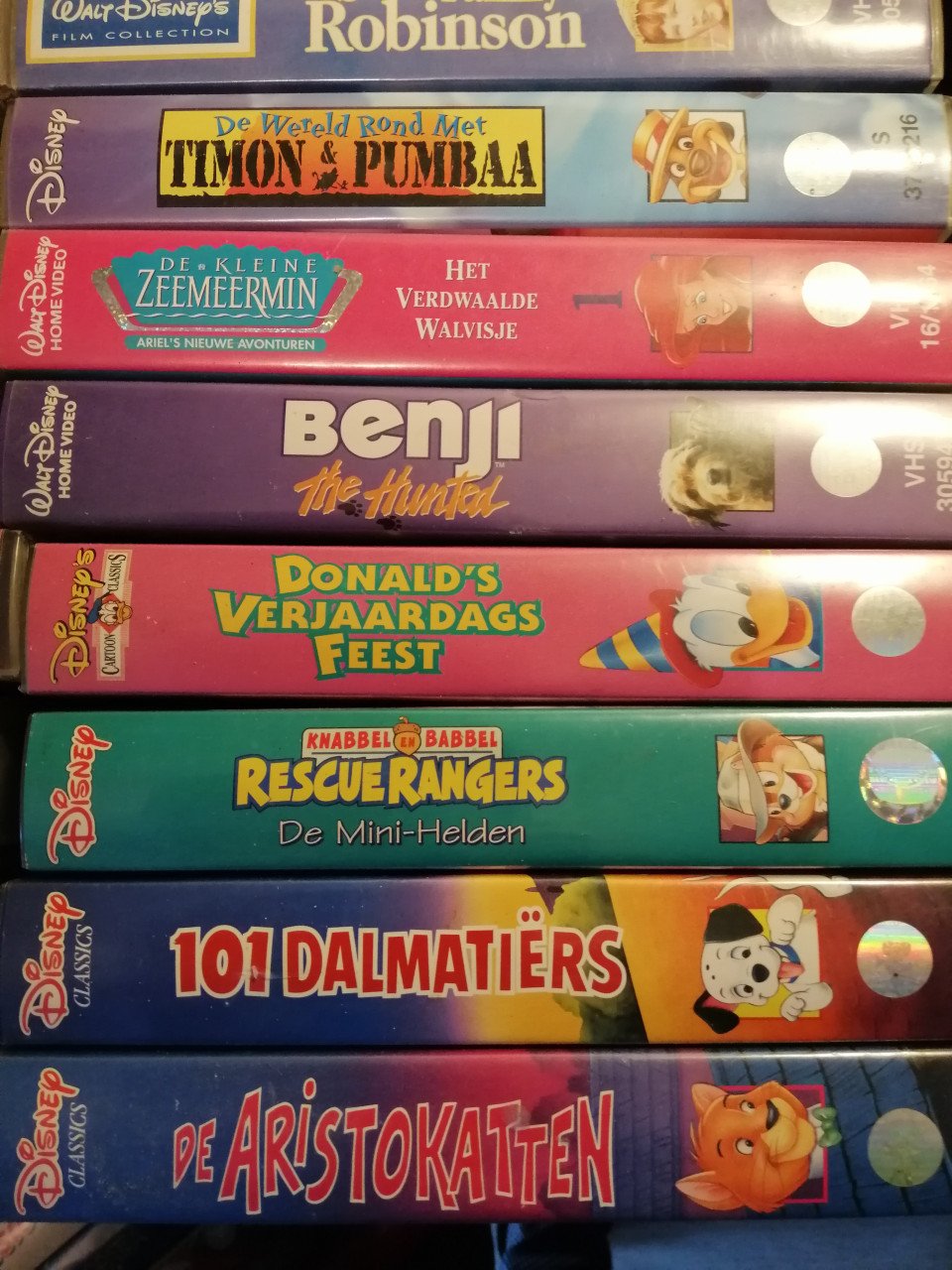 VHS (disney) films 110 stuks voor 25 euro!